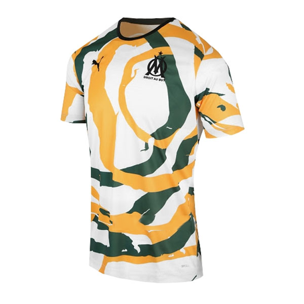 Tailandia Camiseta Marsella OM Africa 2021-2022 Blanco Naranja Verde